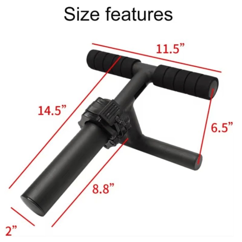 Tib Bar Tibialis Anterior Trainer Calf Raise Shin Strength Equipment Fits 2 Plates 2
