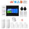 PGST PG107 4G Wireless Home Alarm System Smart WiFi Security With 43 Touch Screen 3