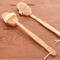 Natural Bristle Back Scrubber Shower Brush Long Wooden Handle Exfoliating Bath Brush 3
