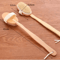 Natural Bristle Back Scrubber Shower Brush Long Wooden Handle Exfoliating Bath Brush 3