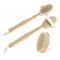 Natural Bristle Back Scrubber Shower Brush Long Wooden Handle Exfoliating Bath Brush 6