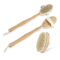 Natural Bristle Back Scrubber Shower Brush Long Wooden Handle Exfoliating Bath Brush 6