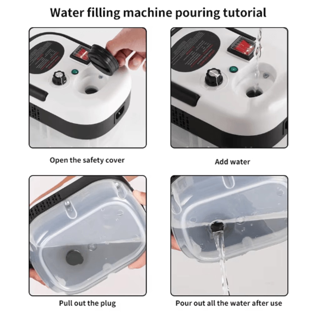 2500W HighTemperature Handheld Steam Cleaner Deep Cleaning For Home Car 4