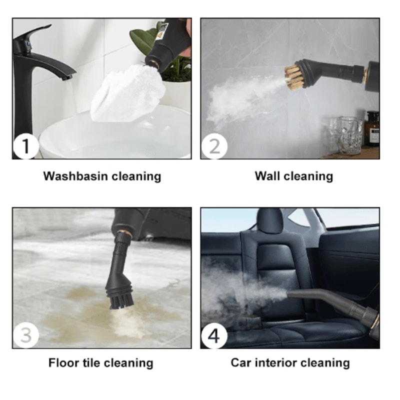 2500W HighTemperature Handheld Steam Cleaner Deep Cleaning For Home Car 6