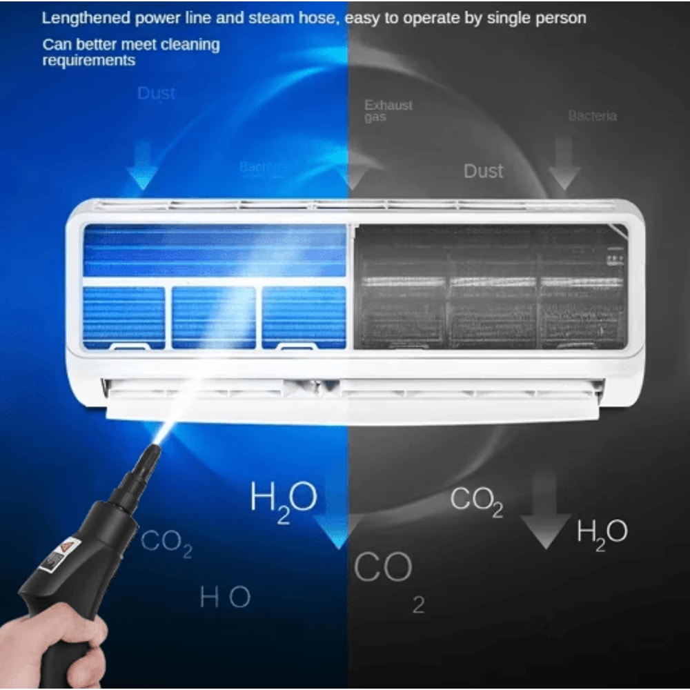 2500W HighTemperature Handheld Steam Cleaner Deep Cleaning For Home Car 8