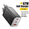 Essager 67W GaN USBC Charger PD 30 QC 30 Fast Charger For Phones Laptops 1