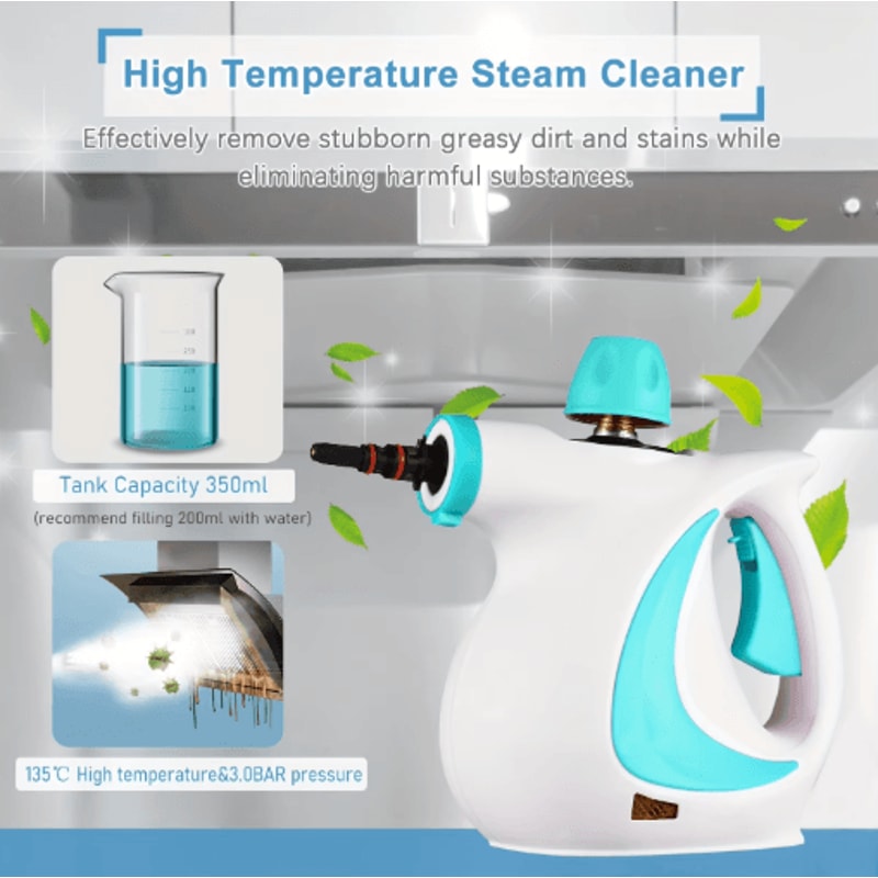 Portable Handheld Steam Cleaner Multifunctional Grease Grime Cleaning Machine 7