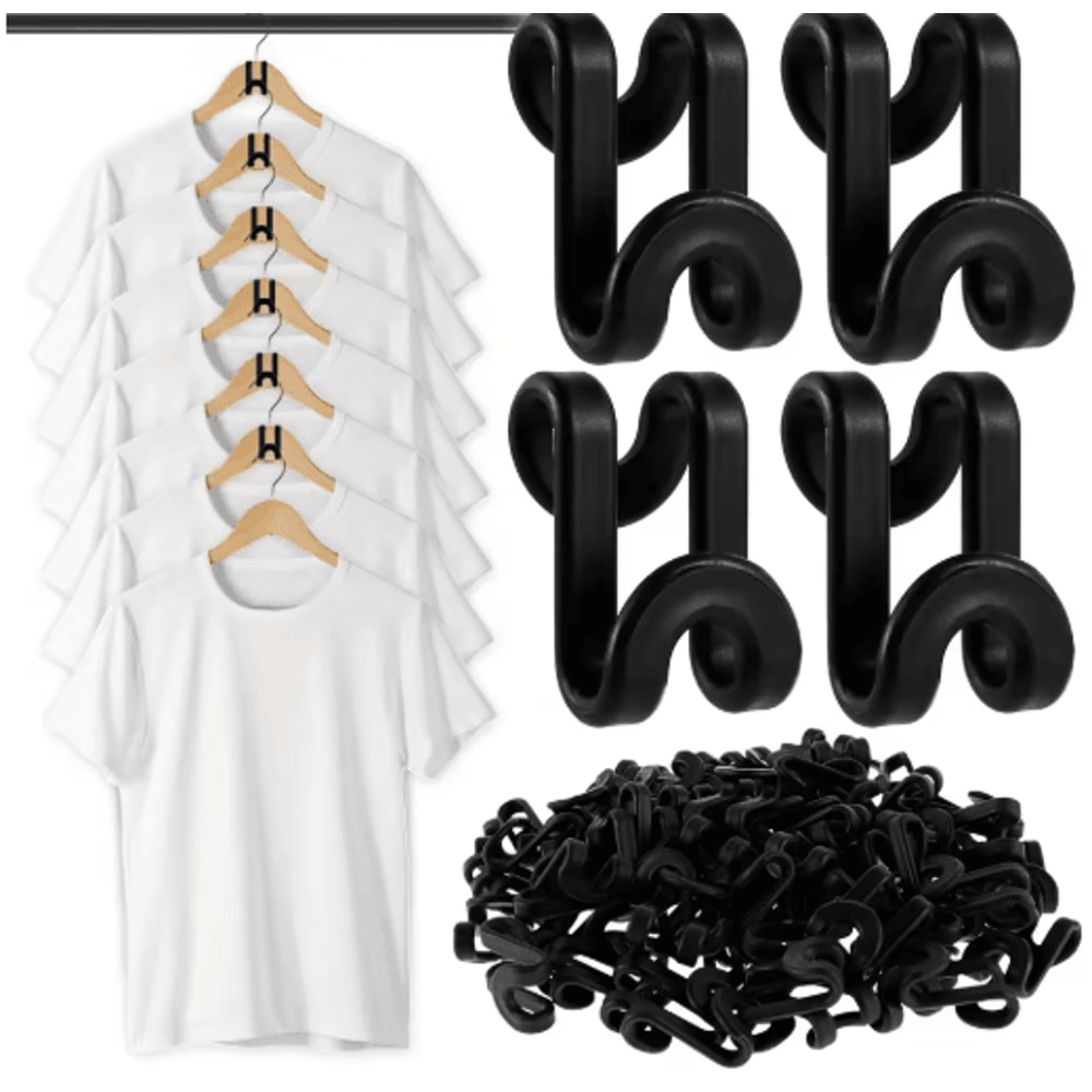 Velvet Hanger Connector Hooks Clothes Organizer SpaceSaving Extenders 10pcs 5
