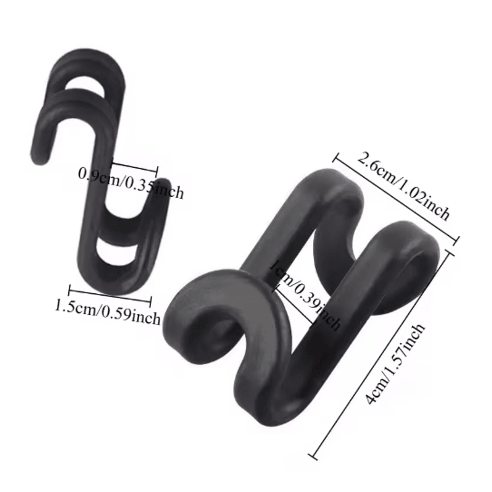 Velvet Hanger Connector Hooks Clothes Organizer SpaceSaving Extenders 10pcs 0