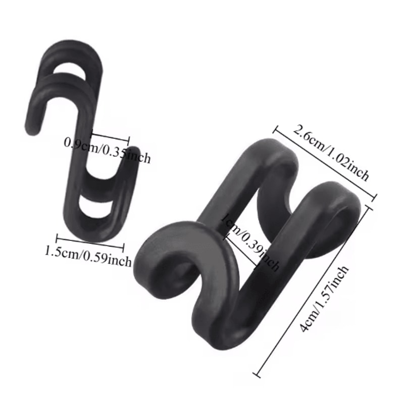 Velvet Hanger Connector Hooks Clothes Organizer SpaceSaving Extenders 10pcs 0