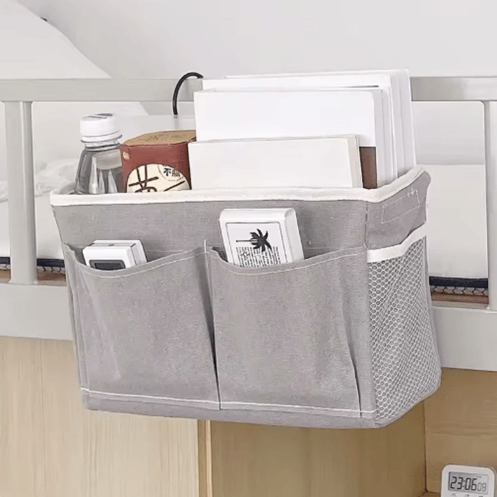 Dorm Bedside Hanging Storage Bag Multifunctional Organizer With Pockets 2