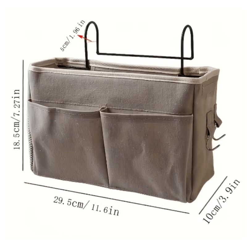 Dorm Bedside Hanging Storage Bag Multifunctional Organizer With Pockets 3