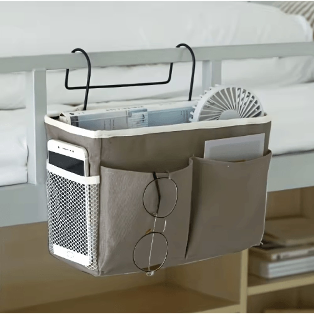Dorm Bedside Hanging Storage Bag Multifunctional Organizer With Pockets 4