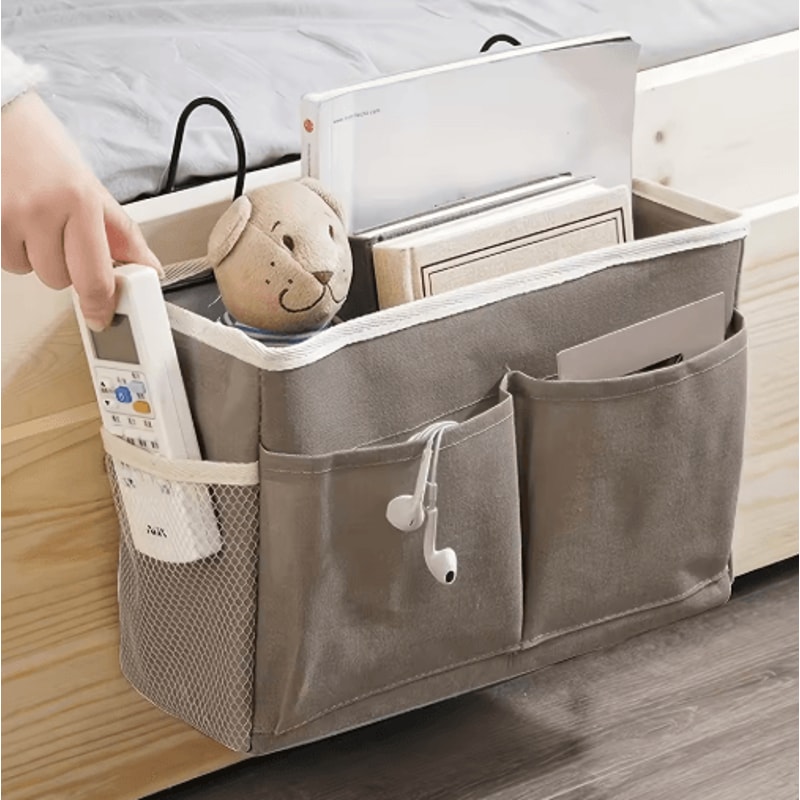 Dorm Bedside Hanging Storage Bag Multifunctional Organizer With Pockets 6
