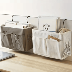 dorm bedside hanging storage bag – multifunctional organizer with pockets