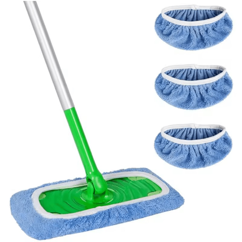 Reusable Microfiber Mop Pads HighAbsorption Cleaning Pads 5pcs 0