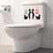 3D Toilet Stickers Removable SelfAdhesive Bathroom Decor 12pcs 6
