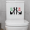 3D Toilet Stickers Removable SelfAdhesive Bathroom Decor 12pcs 0