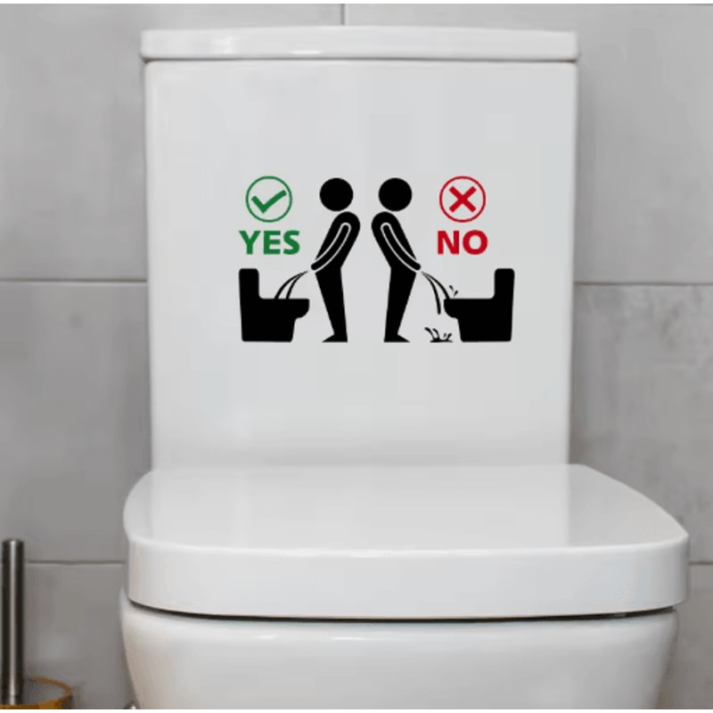 3D Toilet Stickers Removable SelfAdhesive Bathroom Decor 12pcs 0