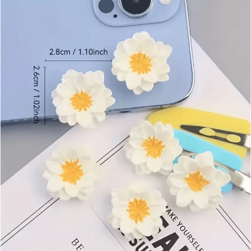 Cute Resin Flower Fridge Magnets Creative Home Kitchen Decor 20pcs Set 2