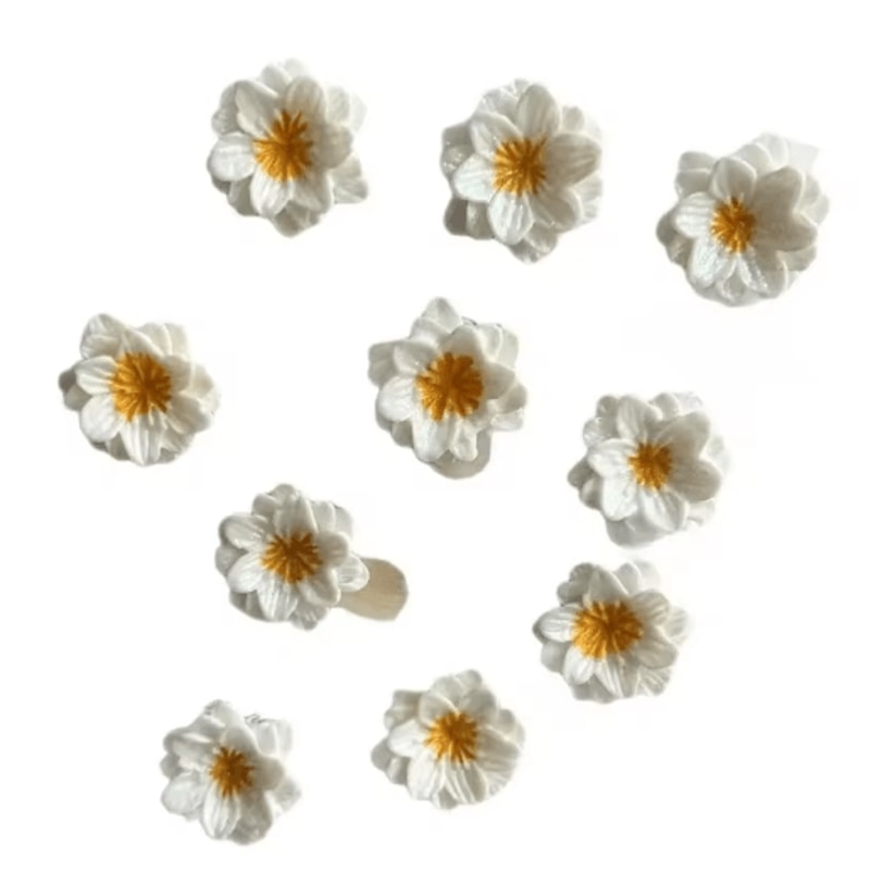 Cute Resin Flower Fridge Magnets Creative Home Kitchen Decor 20pcs Set 3