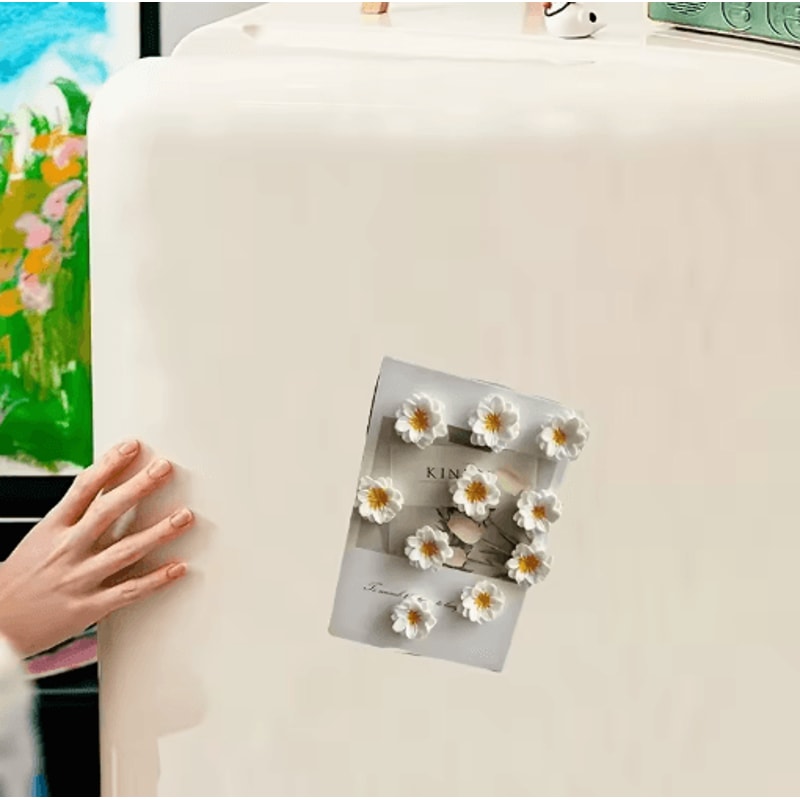 Cute Resin Flower Fridge Magnets Creative Home Kitchen Decor 20pcs Set 4