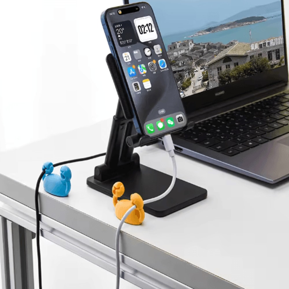 Cartoon Cable Organizer Cute Charging Cable Fastener Cable Management Buckle 3