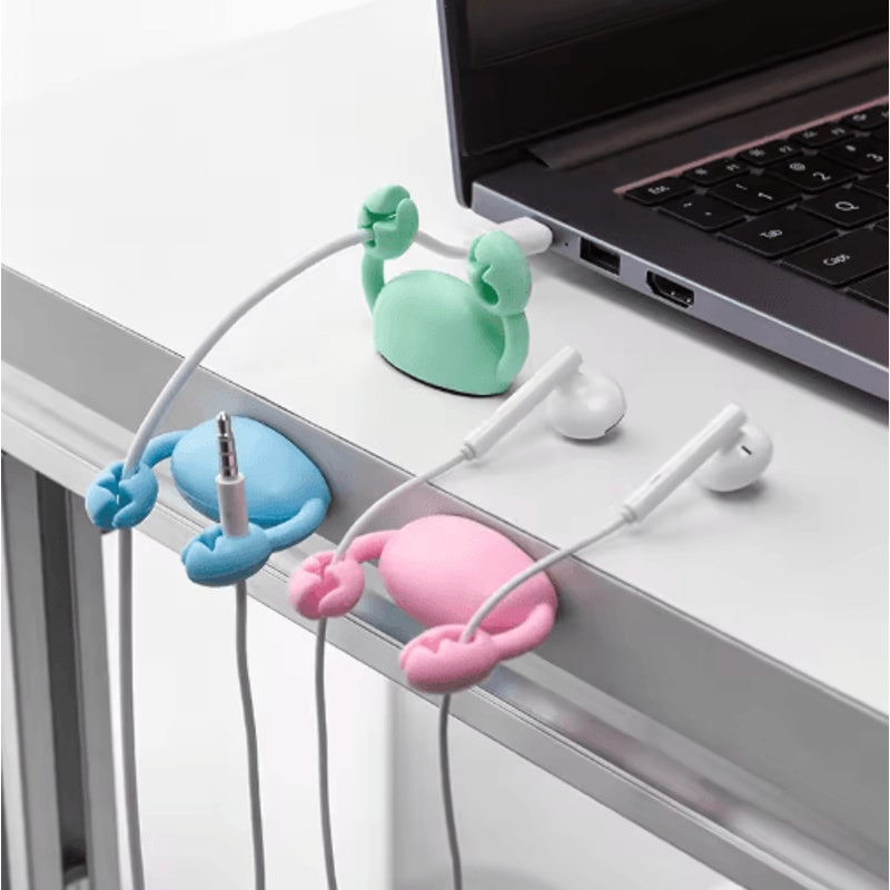 Cartoon Cable Organizer Cute Charging Cable Fastener Cable Management Buckle 5
