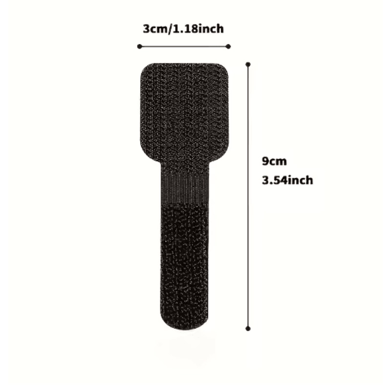 HeavyDuty Reusable Cable Organizer Tape Strong Hold Cord Management 10pcs 4