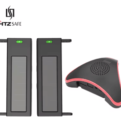 htzsafe solar beam sensor driveway alarm – 400m wireless home security alert system