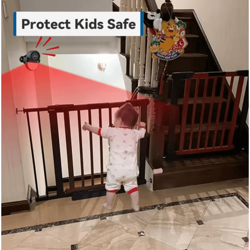 CPVAN Wireless PIR Motion Sensor Infrared Burglar Alarm With 125dB Siren 433MHz 5