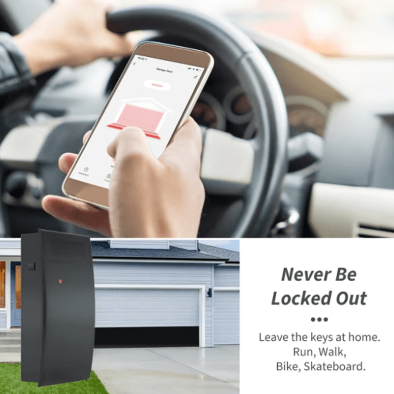 WG01 Tuya Smart Life Garage Door Opener Dry Contact Smart Switch With Voice Control 2