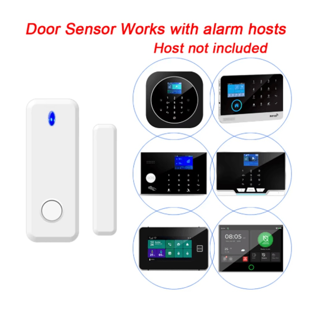 Wireless Door Window Sensor 433MHz Open Door Detector For Smart Alarm Systems 0