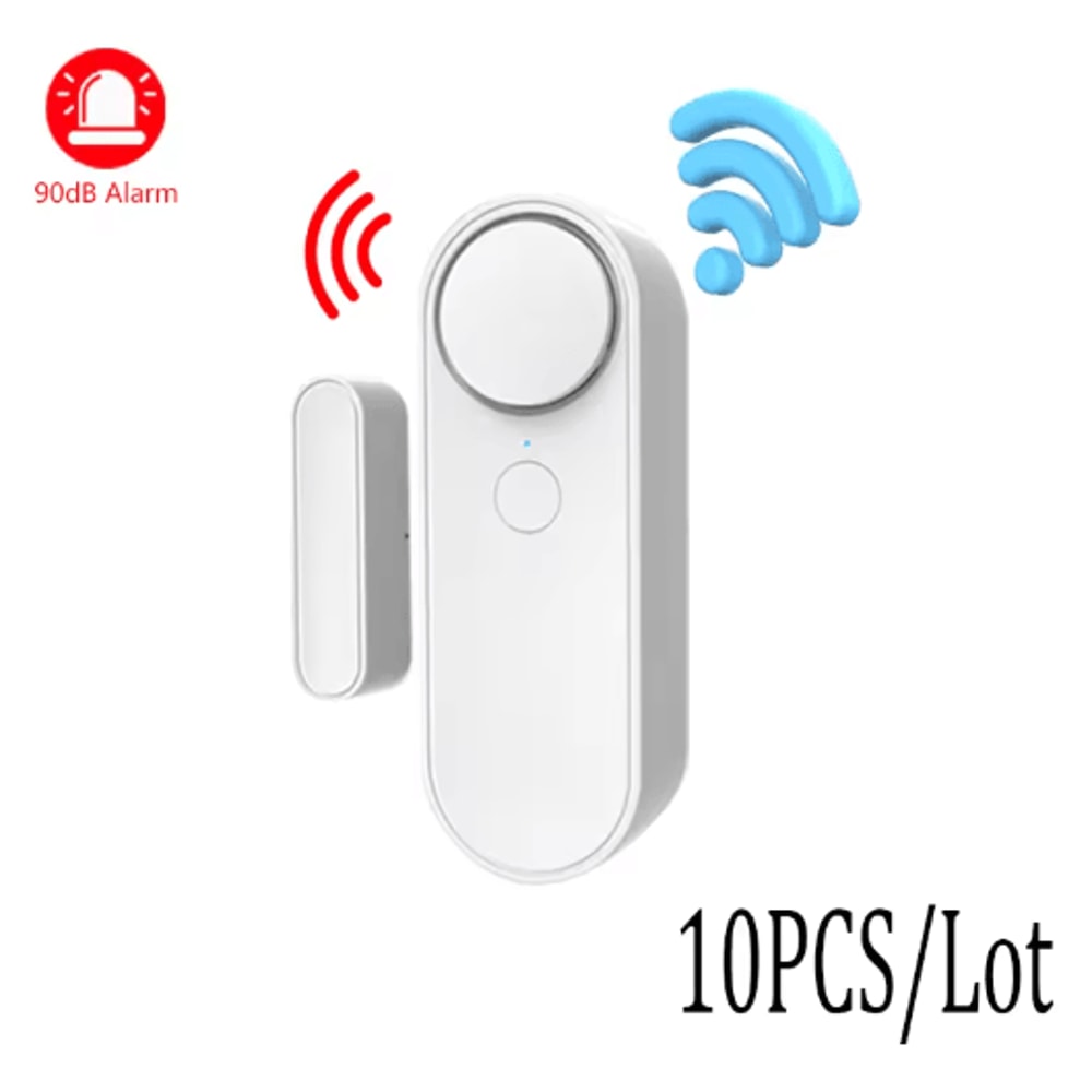 Tuya WiFi Door Window Sensor OpenClosed Security Detector With 90dB Siren 0