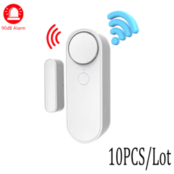tuya wifi door & window sensor – open/closed security detector with 90db siren