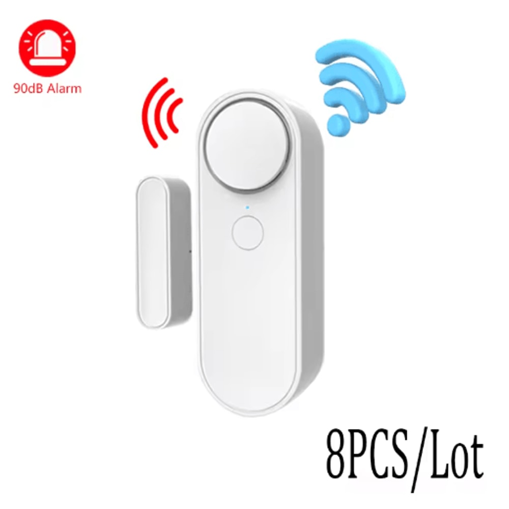 Tuya WiFi Door Window Sensor OpenClosed Security Detector With 90dB Siren 1
