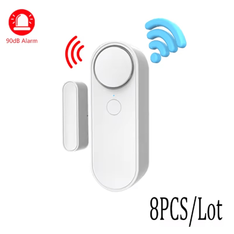 Tuya WiFi Door Window Sensor OpenClosed Security Detector With 90dB Siren 1