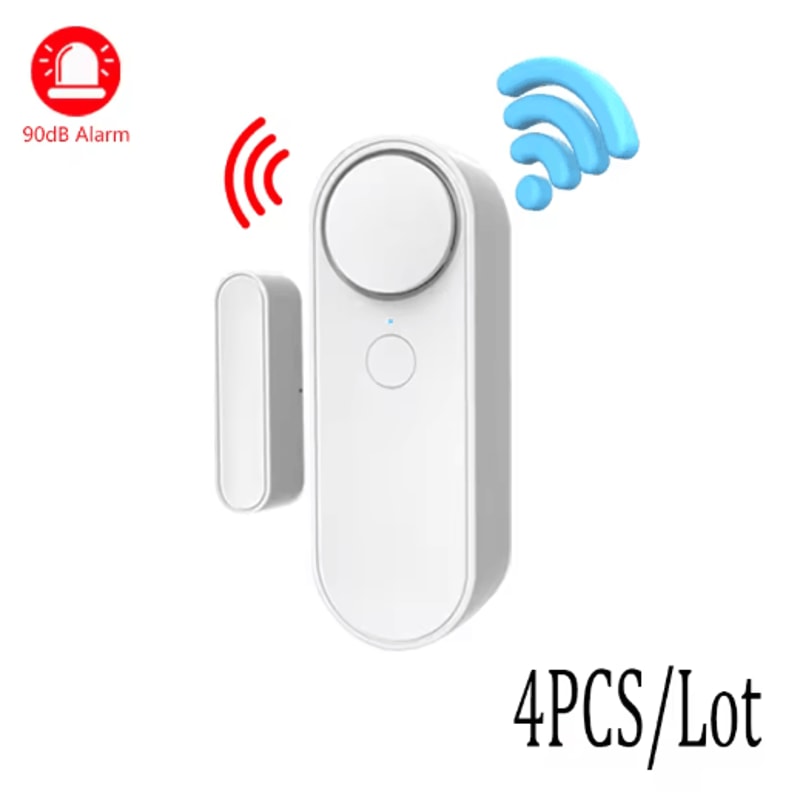 Tuya WiFi Door Window Sensor OpenClosed Security Detector With 90dB Siren 4