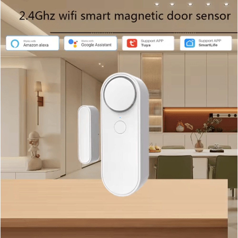 Tuya WiFi Door Window Sensor OpenClosed Security Detector With 90dB Siren 8