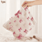LargeCapacity Corduroy Cosmetic Bag Bow Print Makeup Toiletry Organizer 1