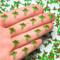 Christmas Leaf Nail Art Decorations Festive Glitter DIY Manicure Set 3060pcs 7