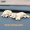 Golden Retriever Puppy Resin Car Ornaments Cute Dashboard Tabletop Decor 2pcs 1