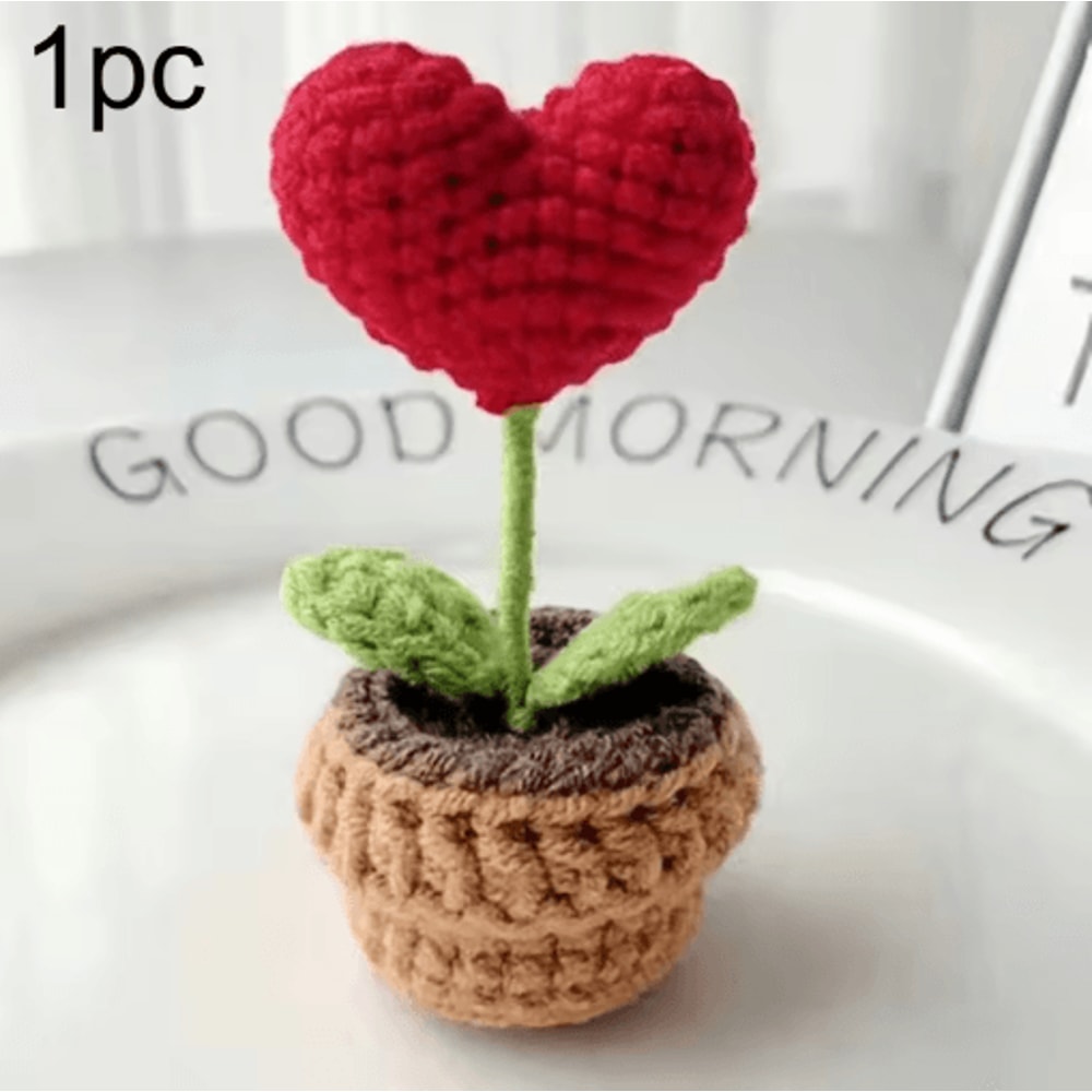 Woven Hook Artificial Potted Plant Simulation Flower Decorative Ornament 1