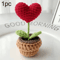 Woven Hook Artificial Potted Plant Simulation Flower Decorative Ornament 1