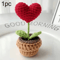 Woven Hook Artificial Potted Plant Simulation Flower Decorative Ornament 1