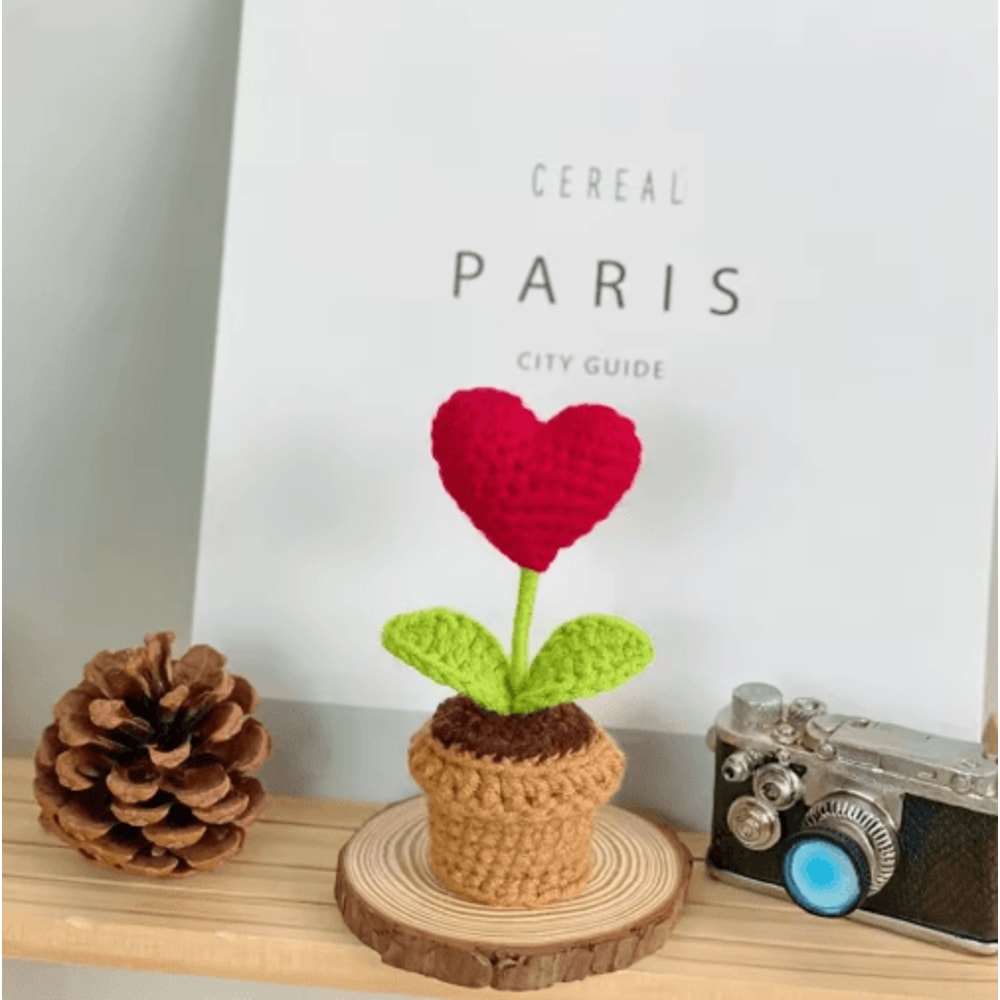 Woven Hook Artificial Potted Plant Simulation Flower Decorative Ornament 2