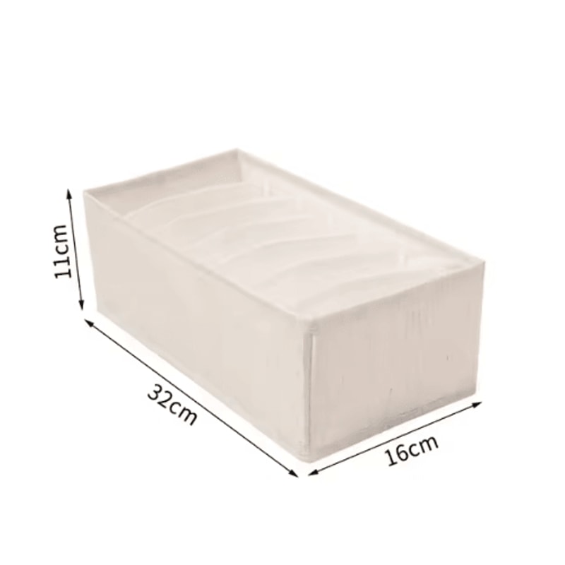 Underwear Drawer Organizer MultiCompartment Wardrobe Storage Box For Socks Lingerie 2