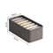 Underwear Drawer Organizer MultiCompartment Wardrobe Storage Box For Socks Lingerie 3