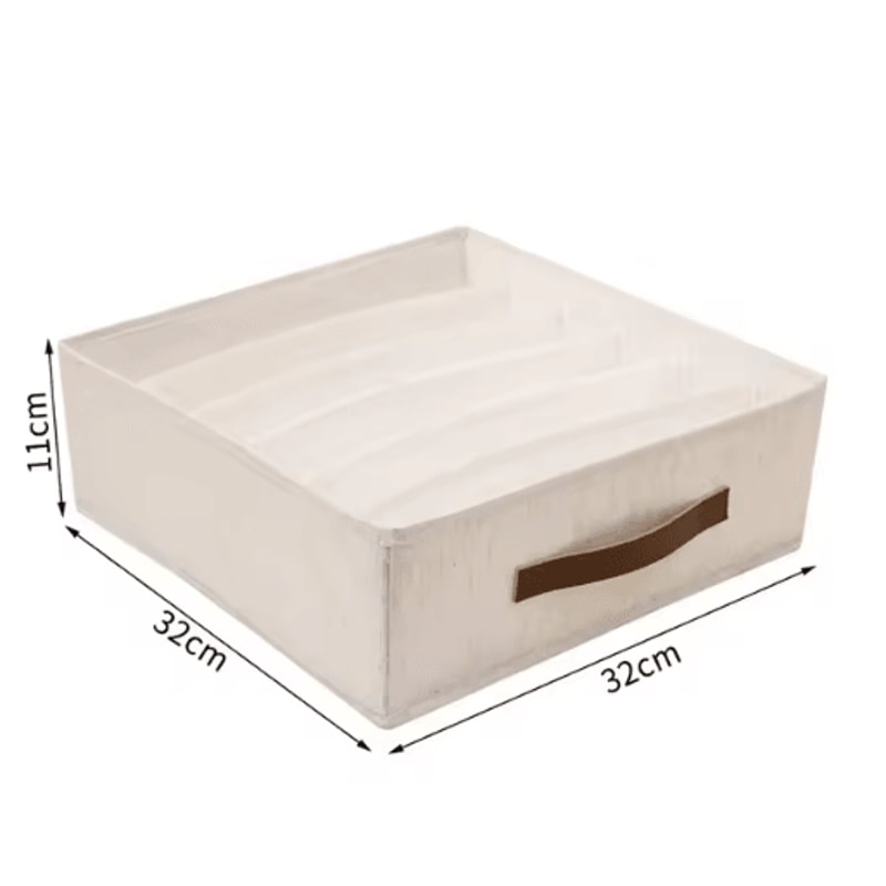 Underwear Drawer Organizer MultiCompartment Wardrobe Storage Box For Socks Lingerie 4