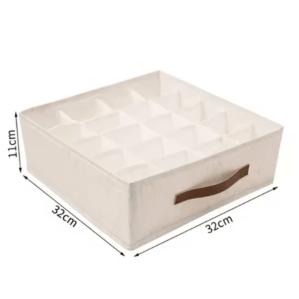 Underwear Drawer Organizer MultiCompartment Wardrobe Storage Box For Socks Lingerie 6